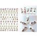 Christmas Nail Stickers 9 Sheets Self-Adhesive Nail Decal for Kids Deer Snowman Nail Art Decoration Design Supplies - Buy Online on GoSupps.com