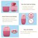 Double Ended Ice Roller & Reusable Jade Roller for Face - Anti-Wrinkle & Lifting Skin Care Set - Gua Sha Massage Tool - Pink - Buy Online on GoSupps.com