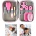 Nirelief Baby Grooming Kit - Newborn Care Set with Thermometer & Storage Case - Pink 8pcs - Buy Online on GoSupps.com