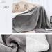Qoier Double Sided Fluffy Winter Blanket - Lightweight Gray Bedspread for Adults & Kids | Cozy Home Office Essential - Buy Online on GoSupps.com