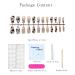 24 PCS Cute Cow Pattern Extra Long Press on Nails - Kawaii Black Heart Cartoon Animal Pink False Nails for Women and Girls - Reusable Coffin Nails with Glue - Buy Online on GoSupps.com
