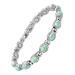 Jeroot Magnet Arm Band women turquoise elegant magnetic bracelet stone bracelet closure stainless steel bracelet magnet ladies magnetic hardship 3500 gauss turquoise green