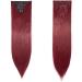 Silk-co Long Straight Clip in Hair Extensions - 26 Inch Maroon&Dark Red - 8 Pcs Full Head, Heat Resistant Synthetic - Buy Online on GoSupps.com