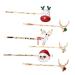 VINTORKY 3 Christmas Hair Clips Girls Bobby Barrettes Snowman Hair Barrettes Bobby Kids Party Clips Xmas Hair Clips Hair Clips for Girls Party Hairpin Headgear Child Metal Cute