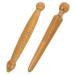Fomiyes 4 piece of hole rod wood tools Massage device made of wooden neck massager foot massager foot reflex zone massage massage tools multifunction acupuncture rod Magic wand massage tab