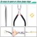 1500pcs Jump Rings Jewelry Repair Kit with Lobster Clasps & Pliers - White Gold White K - Buy Online on GoSupps.com