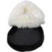 Shop Luxury Lambskin Foot Warmer - Cuddly Merino Sheepskin Natural Fur in Black/White | International Shipping Available - Buy Online on GoSupps.com