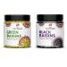 CHATOKDE Premium Raisins Combo Pack Of 2 Black Raisins & Green Raisins 250g Each 500g_Packing May Vary