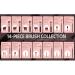 Obahdirry Make Up Brush Premium Synthetic Foundation Powder Concealer Eyeshadow Make Up 14-Piece Brush Set Rose Gold - Buy Online on GoSupps.com