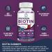 BBEEAAUU Biotin Gummy Vitamins for Hair, Skin, & Nails Growth - 120 Count x 2 Pack | 10000mg Vegan Pectin Gummies - Blueberry Flavor - Buy Online on GoSupps.com