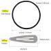 Olakin Hair Tie & Clips Set - 180 Pieces: 80 Metal Clips 100 Elastic Bands BB Hairpins & Ponytail Holders - Premium Hair Accessories for All Styles - Buy Online on GoSupps.com