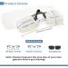 Blue Light Blocking Clip On Reading Glasses 1.0x Magnifiers for Unisex - Buy Online on GoSupps.com