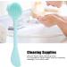 Food Grade Silica Gel Deep Cleansing Face Brush Silicone Face Brush for Facial (All Green Double-Ended Knife Type) - Buy Online on GoSupps.com