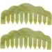 Magiclulu 4-Piece Massage Comb Set | Hand Massager & Gua Sha Jade Tools for Scalp & Face Care - Buy Online on GoSupps.com