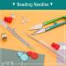 UOOU 28 Pcs Beading Needles Set - Long Straight and Big Eye Needles for Jewelry Making - Buy Online on GoSupps.com