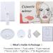 Essbhach Makeup Mirror with 72 LED Lights, 180 Degree Trifold Vanity Mirror, 5X Magnification, Touch Screen, Gift for Women - White/Black - Buy Online on GoSupps.com