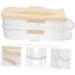 Mikikit Egg Storage Box Egg Holder Refrigerator Transparent Egg Racks The Pet Tray Drawer re-usable As Shown 32.00X13.90X10.20CM - Buy Online on GoSupps.com