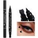Stamp Eyeliner | Smudge Proof Ultra Thin Tip Waterproof Liquid Eyeliner - Double Headed Eye Cosmetics for Travel Dance Parties Black Eye Liner for for Beginners Pochy - Buy Online on GoSupps.com
