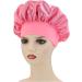 Satin Hair Towel Hair Plopping Towel - Elegant Satin Hair Towel for Women Chic Silk Hair Wrap Comfortable Hair Turban Wrap for Home Pink - Buy Online on GoSupps.com