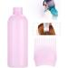 AZMUDE Hair Oil Bottle 160ml Hair Dyeing Brush Bottle Plastic Hair Color Oil Comb Applicator Tool with Scale for Hair Dye Coloring (Pink) - Buy Online on GoSupps.com