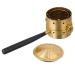 Faruta Moxa cone burner copper moxa stick holder burner with handle moxibusion therapy healing box moxa therapy tools for back leg belly waist golden
