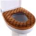 Eioflia Soft Toilet Seat Cover Pad | Washable & Warmer with Zipper | Brown - Buy Online on GoSupps.com