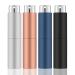 Lil Ray 8ML Portable Mini Perfume Atomizer Spray Bottle(4 PCS), Travel Refillable Atomizer Sprayer for Perfume,Cologn, Fragrance with Twist Design (Matte Black&Rose Gold&Blue&Silver) 4 PCS SET C
