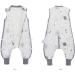 Baby Sleep Sack with Feet Winter 2.5 TOG 100% Cotton Baby Sleep Bag with Legs Sleeveless with 3 Methods Zipper Toddler Sleeping Sack for Newborns and Infants 3-4 Years (Gray Starry Sky XL) - Buy Online on GoSupps.com