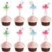 Kawailay 24 pieces ballet girl cake decoration ballerina dancing cupcake topers figures ballerina birthday tortendeco for girls women birthday wedding party