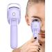 Heated Eyelash Curler - Portable Electric Lash Curling Tool - Eye Makeup Tool with Rapid Heat-up and Temperature Control Quick Natural Eye Lashes Curling Tool for Women Purple - Buy Online on GoSupps.com