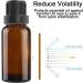 Alledomain 8Pcs 15ml Amber Glass Essential Oils Bottles with Black Cap & Dropper & Labels Empty Amber Bottle Refillable Sample Container for Massage oil/Aromatherapy/Perfume/Fragrance Carrier Oil 8pcs * 15ml - Buy Online on GoSupps.com