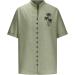 Shop Rosennie Men's Hawaii Shirt - Stand-Up Collar Short Sleeves Oversized Beach Shirt in Mint Green - Perfect for Summer Vacations & International Shipping - Buy Online on GoSupps.com