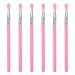 FOMIYES 6pcs Silicone Mask Brush clear lipglosses eyebrow brush applicator women s suits lip brush applicator lip liner silicone applicator brush makeup lipstick applicator Miss Pink 13x0.5cm