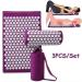 FLY Acupressure Pad & Pillow Set - Neck Pain Relief Massage Therapy with Carrying Bag | Purple Yoga Brick for Relaxation - Buy Online on GoSupps.com