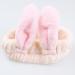 Headband for Washing Face and Makeup Cute Bunny Ear Hairband Elastic Headband for Shower Sports Spa Skincare Beauty Head Wraps Hair Accessories for Women Girls Pink - Buy Online on GoSupps.com
