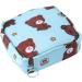 Amosfun 3-Pc Cotton Coin Wallet for Women | Outdoor Organizer for Bandages & Toiletries | Cute Brown Bear Design - Buy Online on GoSupps.com