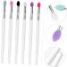 Healeved 12 Pcs Eye Shadow Brush Dual Sided Eyeshadow Brush Makeup Practice Face Makeup Eyeshadow - Buy Online on GoSupps.com