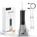 Water Flosser for Teeth Mornwell Cordless Oral Irrigator Water Dental Flosser IPX7 Waterproof 300ML 3 Modes 4 Jet Tips Detal Deep Clean USB Rechargeable for Home Travel Black-f29