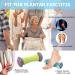 Foot Massage Roller Set - Relief for Plantar Fasciitis & Foot Pain | Manual Muscle Roller & Scooter - Buy Online on GoSupps.com