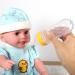 Baby Feeding Spoon - Silicone Squeeze Spoon for Rice Cereal Fruits & Purees | Portable 90ml Feeder for Infants & Toddlers (Yellow) - Buy Online on GoSupps.com