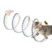 Indoor Cat Tube Toys Cat Tunnels Tube Cat Toys Portable Interactive Pet Adventure Tunnel Toy Interactive Cat Springs Toys for Cats Dogs Small Pets Rabbits Geteawily blue-green