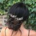 Iyou Silver Bride Hairpins - Pearl Flower & Rhinestone Wedding Hair Accessories for Women & Girls (2pcs) - Buy Online on GoSupps.com