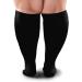 Compression Socks 20-30 mmHg for Women & Men | Improve Blood Circulation | Wide Calf Travel Running Cycling | XX-Large Black - Buy Online on GoSupps.com