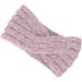 Lurrose Knitting Hair Band Woolen Crossed Headband Wide Rim Headwrap Twist Winter Headwear for Women Girls Pink - Buy Online on GoSupps.com