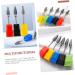HONMEET Nail Polisher Specialty Tools Russian Manicure Drill Bits Nail Drill Tips Drill Bits Heads Cuticle Sanding Brocas Para Drill Nails Manicure Salon Supplies Kit Tungsten Steel Alloy 7x1.3cm As Shown 1 - Buy Online on GoSupps.com