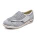 Men Lightweight Walking Mesh Breathable Diabetic Shoes Comfy Indoor Outdoor Extra House Shoes Adjustable Easy On and Off for Grandfather Grandmother Diabetic Edema Swollen Feet (Color : Light g