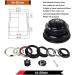 Jessica US Stock Lightweight 1-1/8 Threadless MTB Headset - Fits Mountain & Road Bikes - Double Sealed Bearings - Straight/Tapered Tube - Black - Buy Online on GoSupps.com