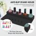 Nail Polish Holder Silicone 2 in 1 Organizer Case Set with Hand Rest Mat - Black - Buy Online on GoSupps.com