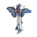 amangul Beautiful Blue for Butterfly Spring Clip Hairpin Hair Clips Hair Barrette onytail Hair Clip for Friend Birthday