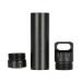 EKLOEN Outdoor Waterproof Capsule Portable Waterproof Container Seal Bottle Holder Case Aluminum(Black)